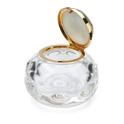 Crystal And 18ct Yellow Gold Box With Hand-Painted Rock Crystal Fox Li