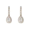 18ct Rose Gold Diamond Drop Earrings