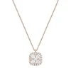 18ct Rose Gold Square Shaped Diamond Pendant