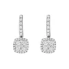 18ct White Gold Cushion Diamond Earrings