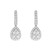 18ct White Gold Diamond Drop Earrings