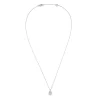 18ct White Gold Diamond Drop Small Pendant