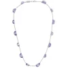 18ct White Gold Fancy Cut Amethyst Necklace
