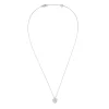18ct White Gold Heart Diamond Pendant