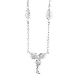 18ct White Gold Swinging Diamond Monkey Necklace