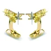 18ct Yellow Gold Biplane with Rotating Propeller Cufflinks