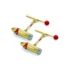 18ct Yellow Gold Cigar and Matchstick Cufflinks