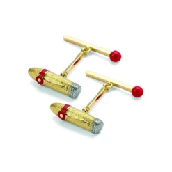 18ct Yellow Gold Cigar and Matchstick Cufflinks