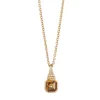 18ct Yellow Gold Citrine And Diamond Pendant