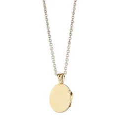 18ct Yellow Gold Dark Green And Brown Enamel Locket