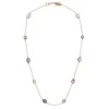 18ct Yellow Gold Fancy Colour and Fancy Shape Sapphire Necklace