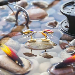 18ct Yellow Gold Fly Fishing Cufflinks