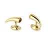 18ct Yellow Gold Horn Cufflinks With Citrine End