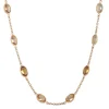 18ct Yellow Gold Light and Dark Citrine Necklace
