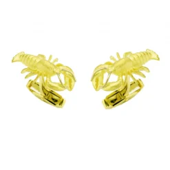 18ct Yellow Gold Lobster Cufflinks