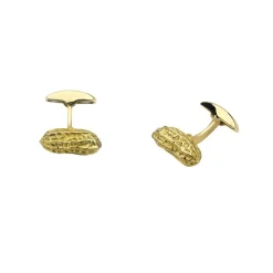 18ct Yellow Gold Peanut Cufflinks