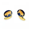 18ct Yellow Gold Pig Cufflinks
