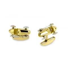 18ct Yellow Gold Racing Car Cufflinks