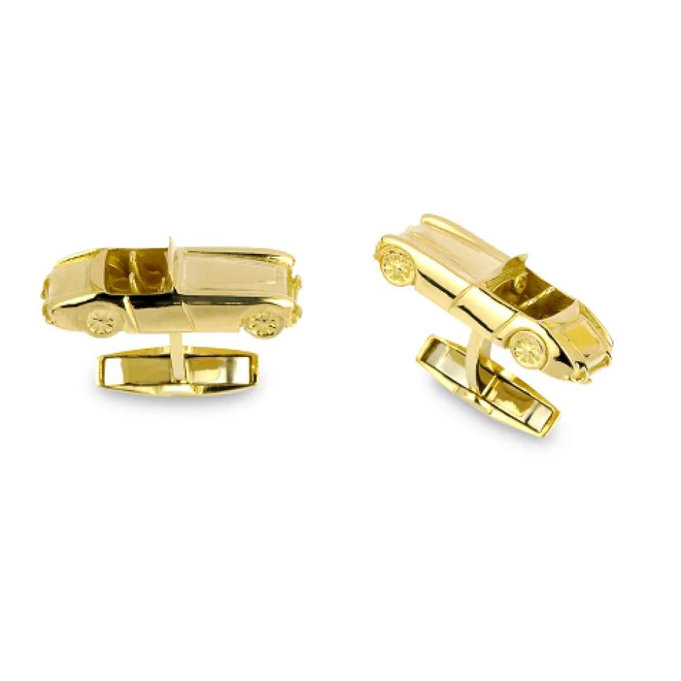 18ct Yellow Gold Vintage Car Cufflinks