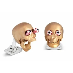 Eye Popping Skulls in Rose Gold Satin Finish