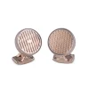 Freely Rotating Kinetic Cufflinks in Rose Gold Finish