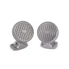 Freely Rotating Kinetic Cufflinks in Silver Finish