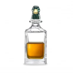 Green Duck Head Crystal Decanter