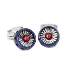 Jet Turbine Engine Cufflinks