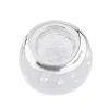 Large Sterling Silver And Bubble Design Glass Tealight Holder
