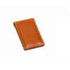 Leather Magnetic Money Clip in Tan