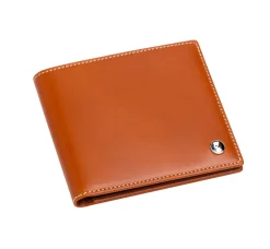 Leather Money Clip Wallet in Tan