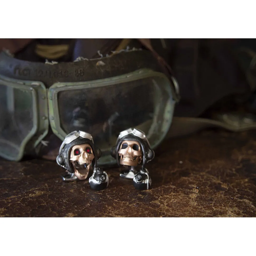 Limited Edition LED Pilot Skull Cufflinks
