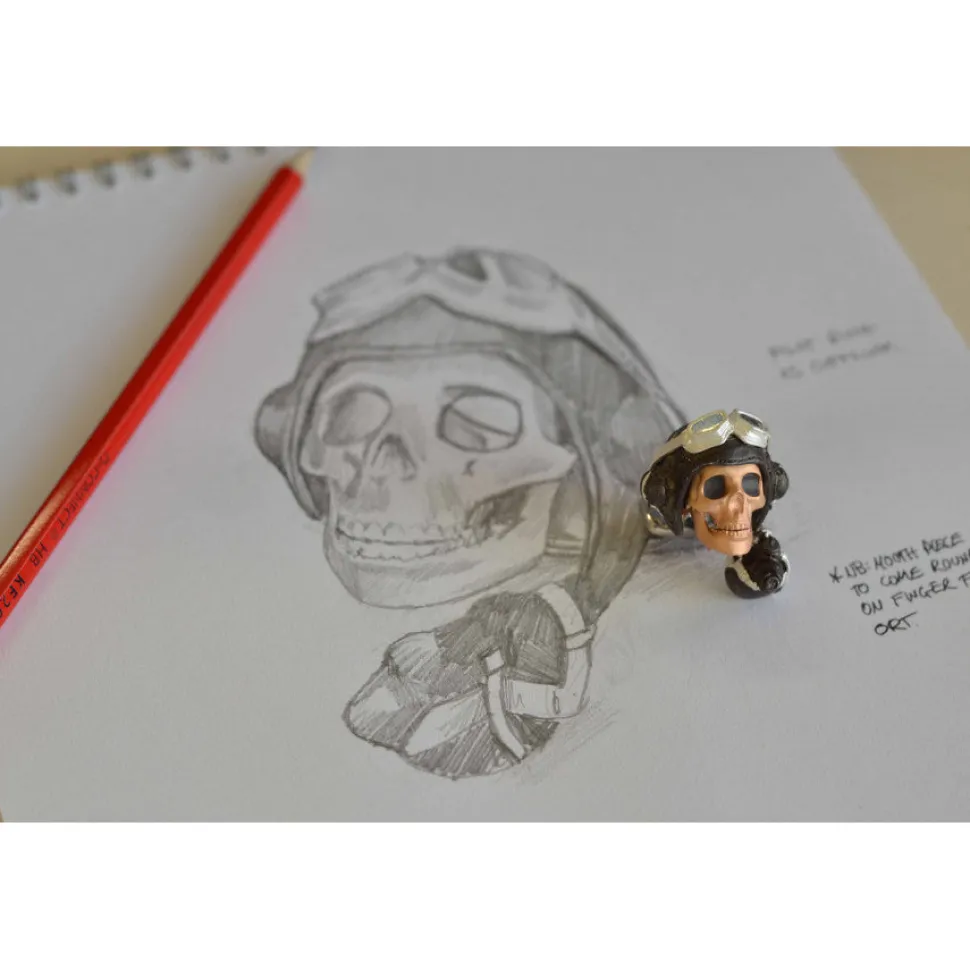 Limited Edition LED Pilot Skull Cufflinks