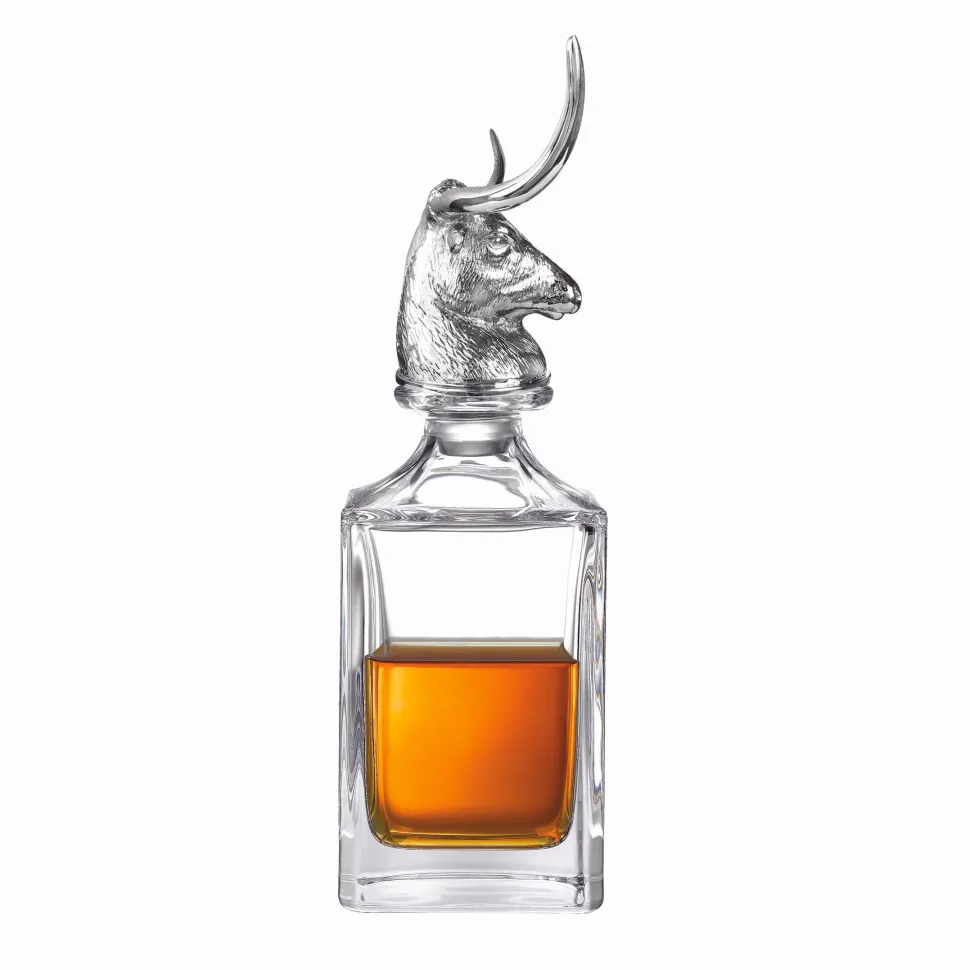 Longhorn Bull Crystal Decanter