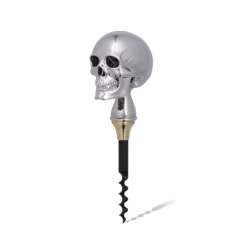 Luxury Skull Corkscrew In Silver Finish
