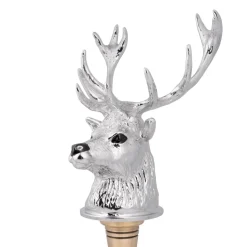 Luxury Stag Head Corkscrew In Silver Finish
