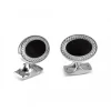 Oval Cufflinks with Onyx