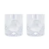Pair of Glass Tumblers With Engraved Eagle