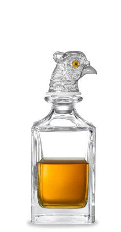 Pheasant Head Crystal Decanter