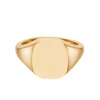 Rose Gold Cushion Signet Ring (12x10mm) – 9ct