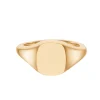 Rose Gold Cushion Signet Ring (9x11mm) – 9ct
