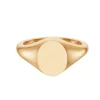Rose Gold Oval Signet Ring (10.5x8.5mm) – 9ct