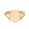 Rose Gold Oval Signet Ring (12x10mm) – 18ct