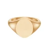Rose Gold Oval Signet Ring (14.5x11.5mm) – 9ct