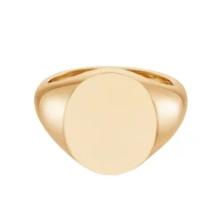 Rose Gold Oval Signet Ring (15.5x13.5mm) – 9ct