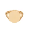 Rose Gold Oval Signet Ring (16.5x14mm) – 9ct