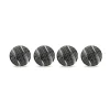 Silver Black Spinel Dress Studs