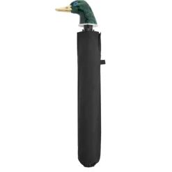 Small Black Umbrella With Enamel Duck Head Handle