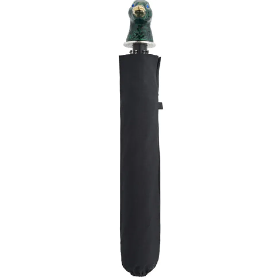 Small Black Umbrella With Enamel Duck Head Handle