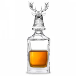 Stag Head Crystal Decanter